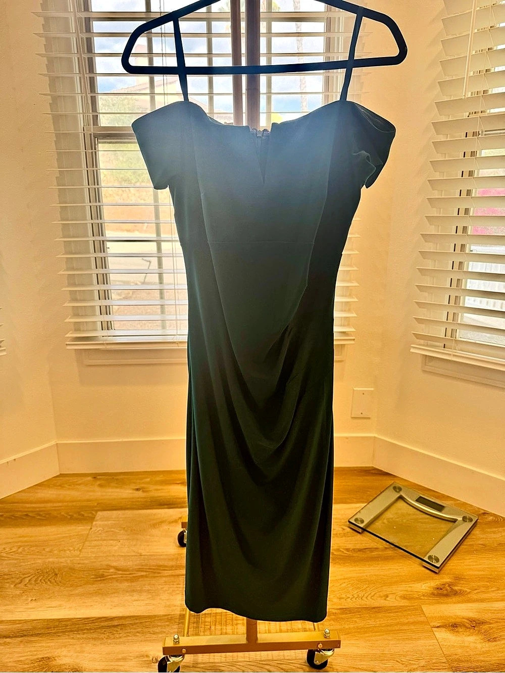 X by Xscape Women's Maxi Dress Teal Size 12. Like New